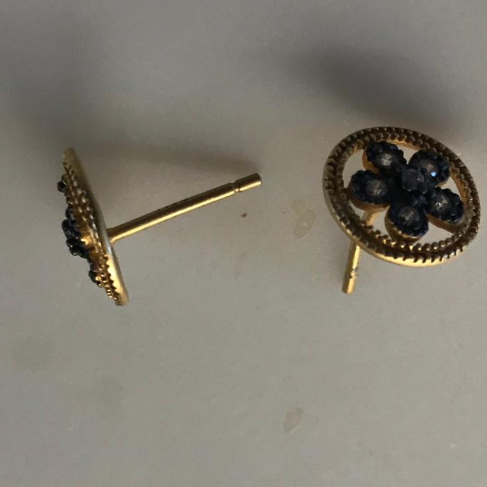 Freida Rothman Small Pave Stud Earrings